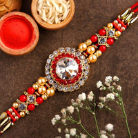 Thumbnail for American Diamond Bling Rakhi And Kaju Katli Box