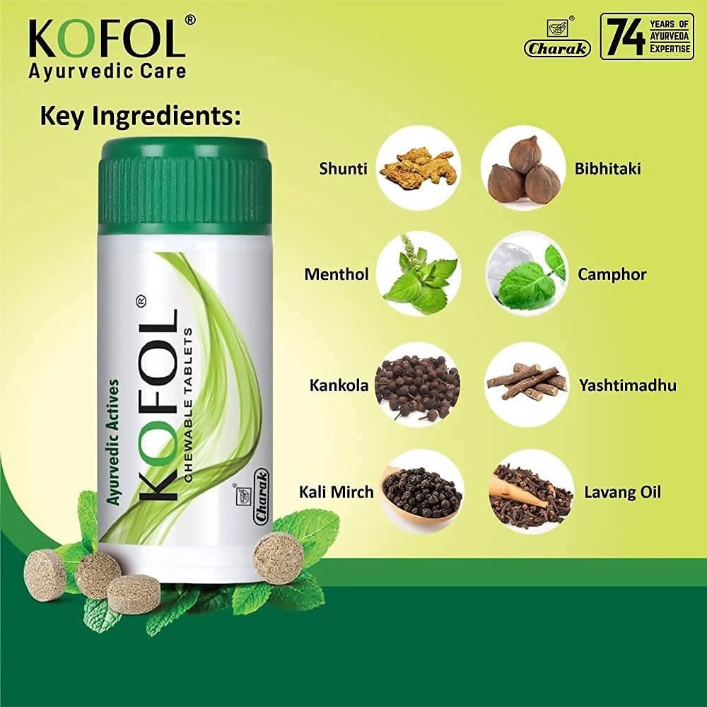 Charak Pharma Kofol Chewable Tablets