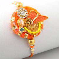 Thumbnail for Festive Zardosi Rakhi & Kaju Katli Box