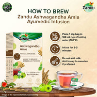 Thumbnail for Zandu Ashwagandha Amla Herbal Infusion Tea