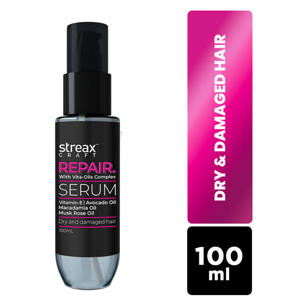 Streax Craft Repair Hair Serum For Dry and Damaged Hair Repair With Vita