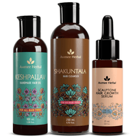 Thumbnail for avimee-herbal-hair-growth-kit:-keshpallav-hair-oil,-shakuntala-hair-cleanser-and-scalptone-hair-growth-seru