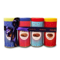 Thumbnail for choko-la-egg-less-cookies-gifting-hamper-cocoa-almond-tin-set-(pack-of-4