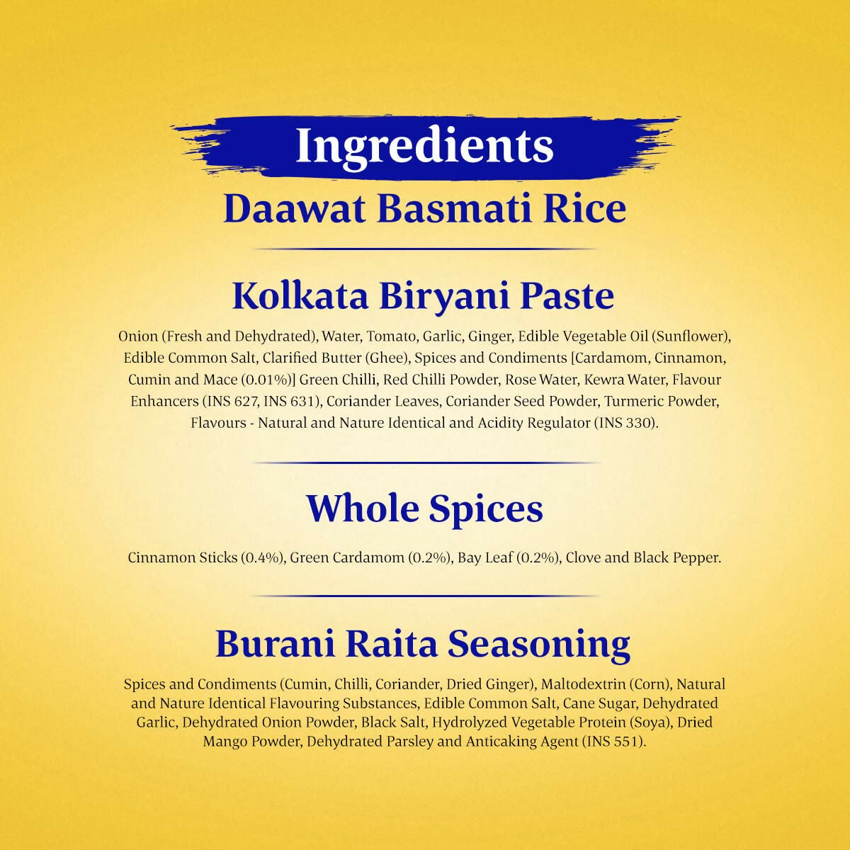 Daawat Biryani Kit Kolkata