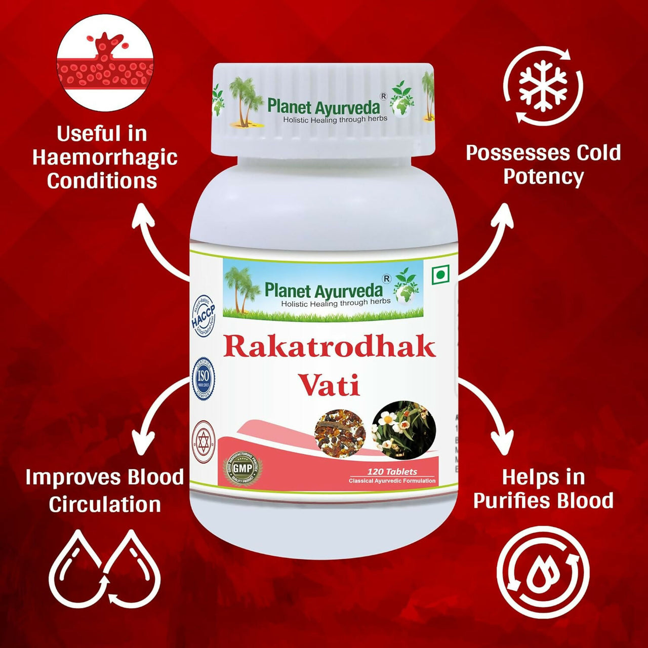 Planet Ayurveda Rakatrodhak Vati