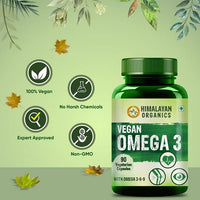 Thumbnail for Himalayan Organics Vegan Omega 3 Vegetarian Capsules