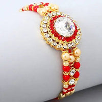 Thumbnail for American Diamond Bling Rakhi And Kaju Katli Box