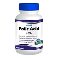 Thumbnail for healthvit-folic-acid-5mg-tablets-for-folic-acid