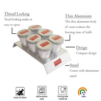 Thumbnail for Hazel Kulfi Moulds Set Aluminium