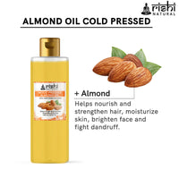 Thumbnail for Rishi Natural Almond Oil Wood Pressed Skin And Hair