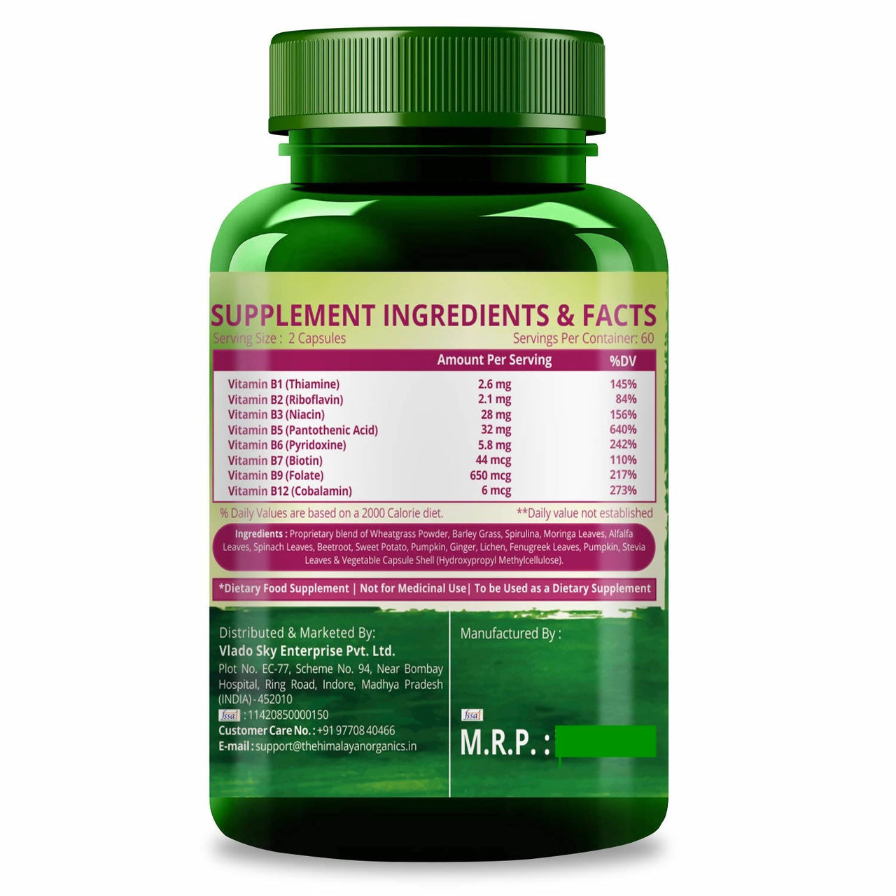 Himalayan Organics Plant Based B