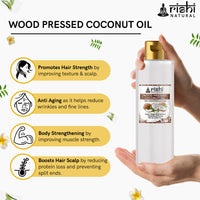 Thumbnail for Rishi Natural Coconut Oil Wood Pressed Skin And Hair