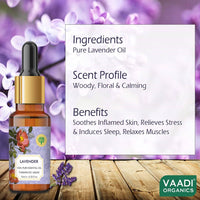 Thumbnail for Vaadi Herbals Lavender Oil Therapeutic Grade