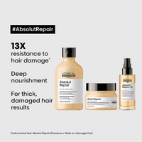 Thumbnail for L'Oreal Professionnel Absolut Repair Shampoo, Hair Mask & Hair Serum, Serie Expert