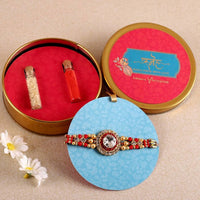 Thumbnail for American Diamond Bling Rakhi And Kaju Katli Box