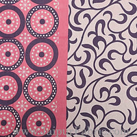 Thumbnail for Vamika Printed Cotton Pink & Black Bedsheet With Pillow Covers (LEOD_CHKR_P)