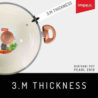Thumbnail for Ceramic Coated Nonstick Aluminium Biriyani Pot (6 Litre,28 cm)