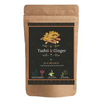 Thumbnail for satvi-wellness-yashtimadhu-ginger-tea-|-yashti-ginger-|-dip-bags-|-blend-of-liquorice-and-ginger-te