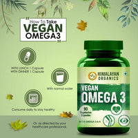 Thumbnail for Himalayan Organics Vegan Omega 3 Vegetarian Capsules