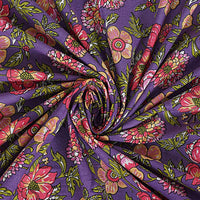 Thumbnail for Rudra Bazaar Purple 210 TC Cotton Double King Bedsheet With 2 Pillow Covers
