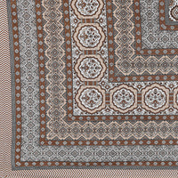 Thumbnail for Rudra Bazaar Brown 210 TC Cotton Double King Bedsheet With 2 Pillow Covers