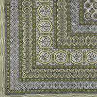 Thumbnail for Rudra Bazaar Green 210 TC Cotton Double King Bedsheet With 2 Pillow Covers