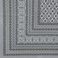 Thumbnail for Rudra Bazaar Grey 210 TC Cotton Double King Bedsheet With 2 Pillow Covers