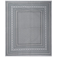 Thumbnail for Rudra Bazaar Grey 210 TC Cotton Double King Bedsheet With 2 Pillow Covers