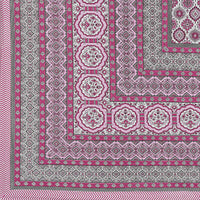 Thumbnail for Rudra Bazaar Pink 210 TC Cotton Double King Bedsheet With 2 Pillow Covers