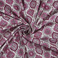 Thumbnail for Rudra Bazaar Pink 210 TC Cotton Double King Bedsheet With 2 Pillow Covers