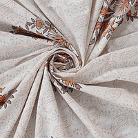 Thumbnail for Rudra Bazaar Orange 210 TC Cotton Double King Bedsheet With 2 Pillow Covers