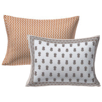 Thumbnail for Rudra Bazaar Brown 210 TC Cotton Double King Bedsheet With 2 Pillow Covers
