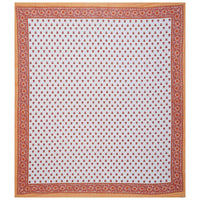 Thumbnail for Rudra Bazaar Orange 210 TC Cotton Double King Bedsheet With 2 Pillow Covers