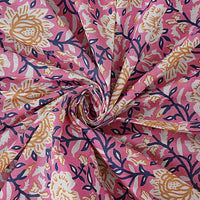 Thumbnail for Rudra Bazaar Pink 210 TC Cotton Double King Bedsheet With 2 Pillow Covers