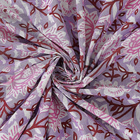 Thumbnail for Rudra Bazaar Purple 210 TC Cotton Double King Bedsheet With 2 Pillow Covers