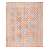 Thumbnail for Rudra Bazaar Brown 210 TC Cotton Double King Bedsheet With 2 Pillow Covers
