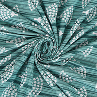 Thumbnail for Rudra Bazaar Sea Green 210 TC Cotton Double King Bedsheet With 2 Pillow Covers