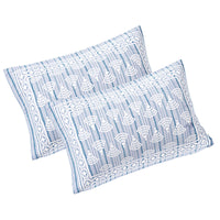 Thumbnail for Rudra Bazaar Grey 210 TC Cotton Double King Bedsheet With 2 Pillow Covers