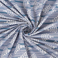 Thumbnail for Rudra Bazaar Grey 210 TC Cotton Double King Bedsheet With 2 Pillow Covers