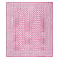 Thumbnail for Rudra Bazaar Pink 210 TC Cotton Double King Bedsheet With 2 Pillow Covers