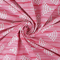 Thumbnail for Rudra Bazaar Pink 210 TC Cotton Double King Bedsheet With 2 Pillow Covers