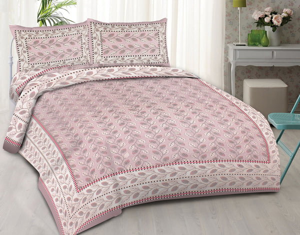 rudra-bazaar-purple-210-tc-cotton-double-king-bedsheet-with-2-pillow-cover