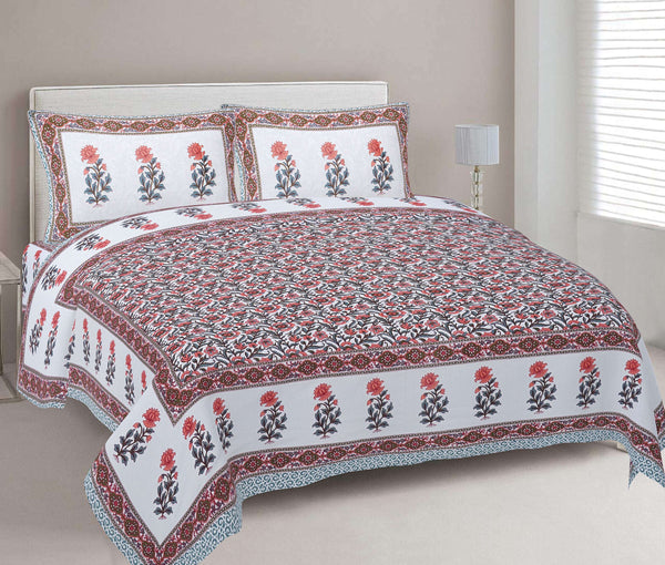 rudra-bazaar-grey-210-tc-cotton-double-king-bedsheet-with-2-pillow-cover
