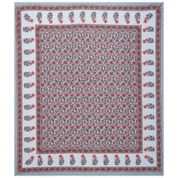 Thumbnail for Rudra Bazaar Grey 210 TC Cotton Double King Bedsheet With 2 Pillow Covers