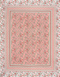 Thumbnail for Rudra Bazaar Pink 210 TC Cotton Double King Bedsheet With 2 Pillow Covers