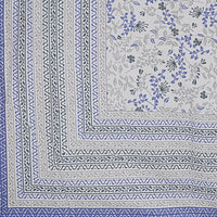Thumbnail for Rudra Bazaar Blue 210 TC Cotton Double King Bedsheet With 2 Pillow Covers