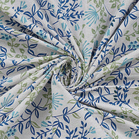 Thumbnail for Rudra Bazaar Green 210 TC Cotton Double King Bedsheet With 2 Pillow Covers
