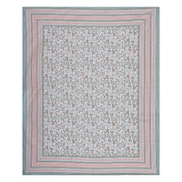 Thumbnail for Rudra Bazaar Grey 210 TC Cotton Double King Bedsheet With 2 Pillow Covers