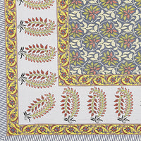Thumbnail for Rudra Bazaar Multi 210 TC Cotton Double King Bedsheet With 2 Pillow Covers