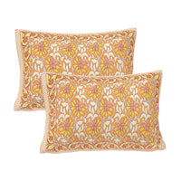 Thumbnail for Rudra Bazaar Multi 210 TC Cotton Double King Bedsheet With 2 Pillow Covers